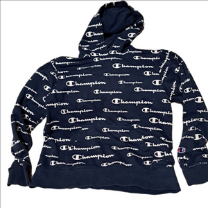 Boys Champion Hoodie Blue size medium